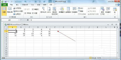 在excel 2010中工作表窗口冻结包括