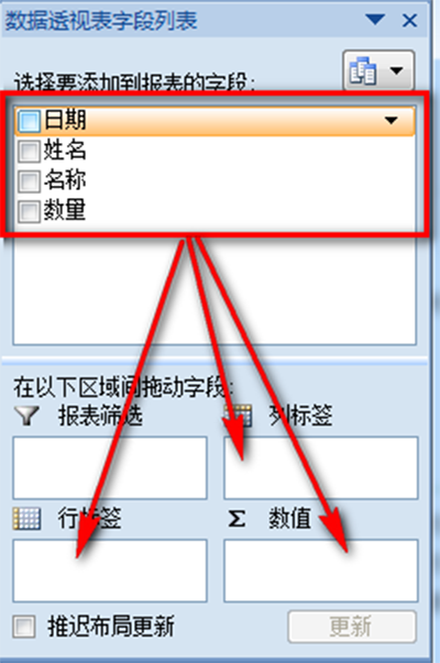 excel2010怎么制作数据透视表