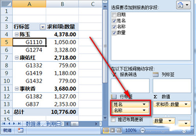 excel2010怎么制作数据透视表