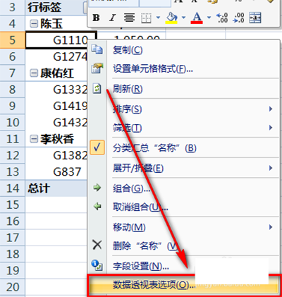 excel2010怎么制作数据透视表