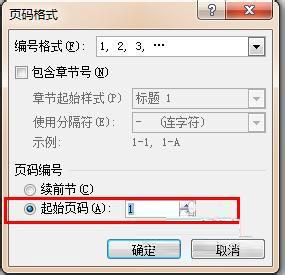 word2010自定义页码格式