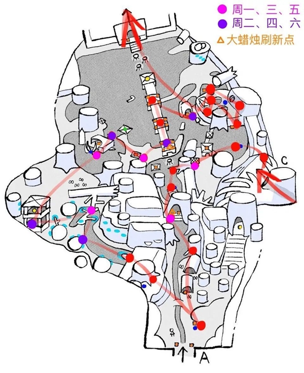 光遇雨林地图烛火路线是什么-雨林地图烛火路线一览