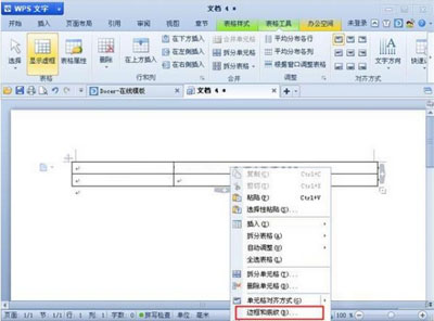 wps文字中的表格边框的设置方法是