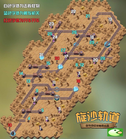 剑与远征旋沙轨道路线图分享-旋沙轨道视频教程一览