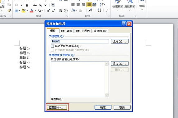 word2010样式和格式选项在哪儿