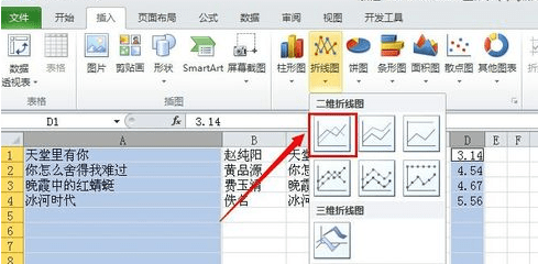 excel2010中制作图表的步骤