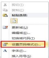 在word2010中设置指定页码的具体方法是