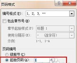 在word2010中设置指定页码的具体方法是