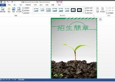 word2010如何制作海报