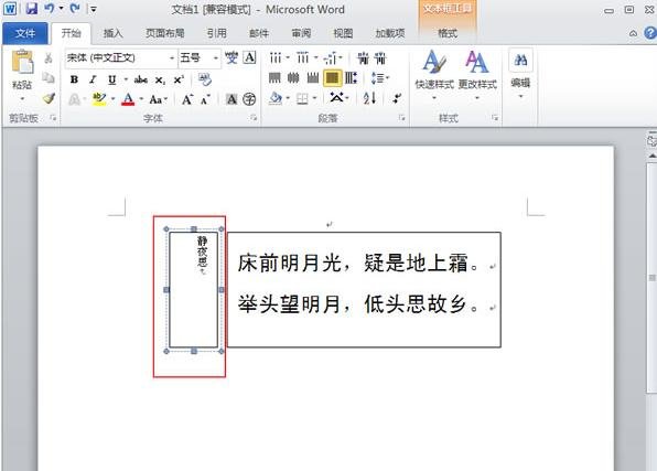 word2010文字纵横混排