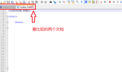 notepad++代码对比