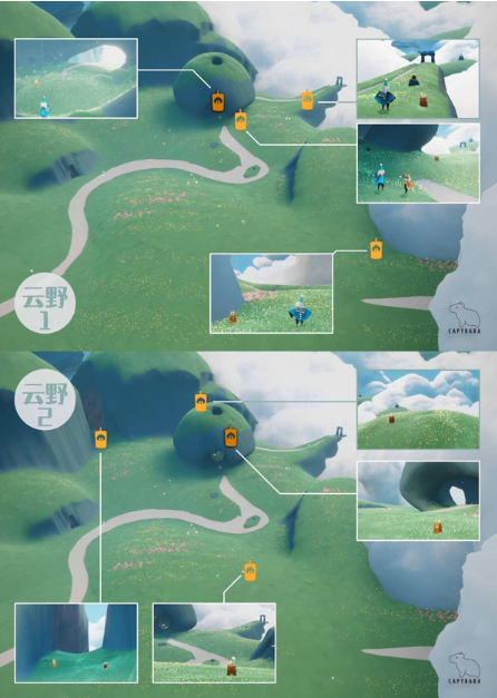 sky光遇圣岛季墓土、雨林、禁阁、霞谷和云野全地图季节蜡烛大全