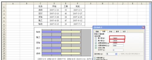 excel2003甘特图制作教程