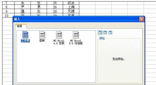 excel2003怎么新建工作表