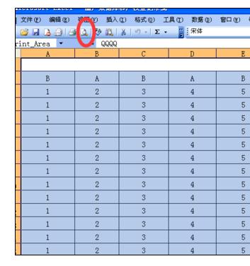 excel2003表格打印怎么设置成一张纸