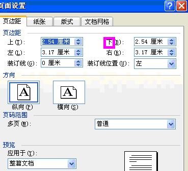 word2003页面设置在哪里