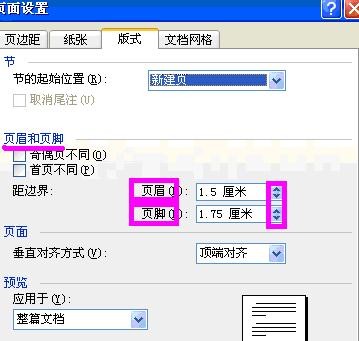 word2003页面设置在哪里