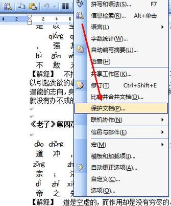 word2007如何设置文档保护