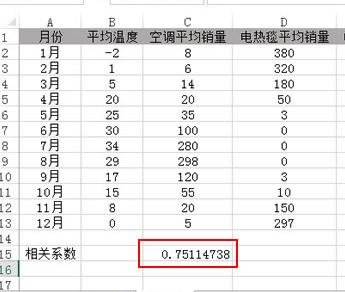 excel的correl函数