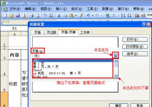 excel2003怎么设置页码