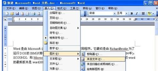 word2003四周型环绕怎么设置