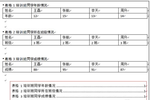 word2016如何添加图表目录