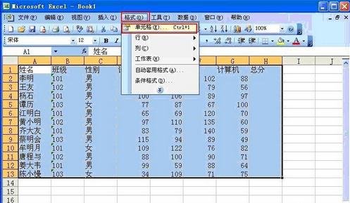 excel给表格添加实线的方法