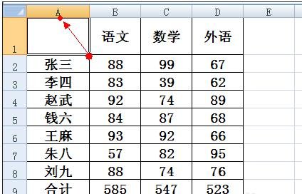 如何用excel制作斜线表头?