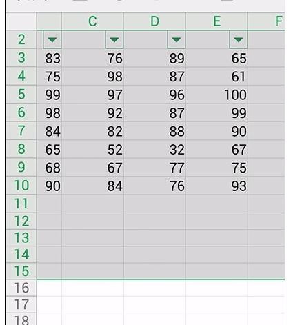 怎么用手机wps筛选表格数据