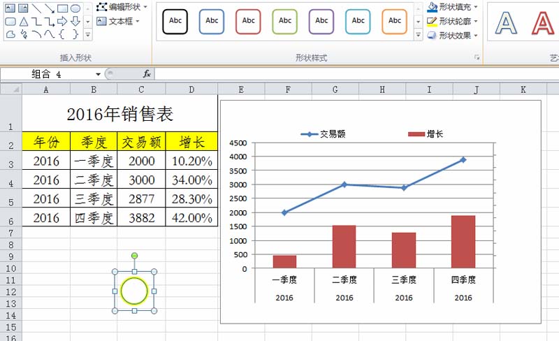 excel表格中的数据如何制作成组合图表