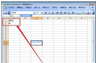 在excel表格中输入平方米符号的具体操作是