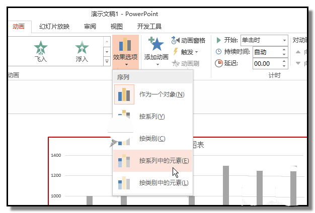 ppt如何做动态柱形图