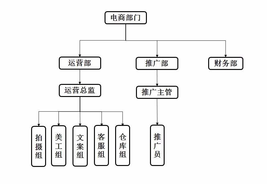 电商部门架构图