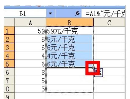 excel批量添加前缀和后缀