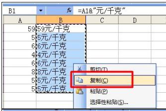 excel批量添加前缀和后缀