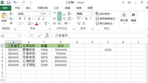 在excel中设置以千元为单位的图文教程