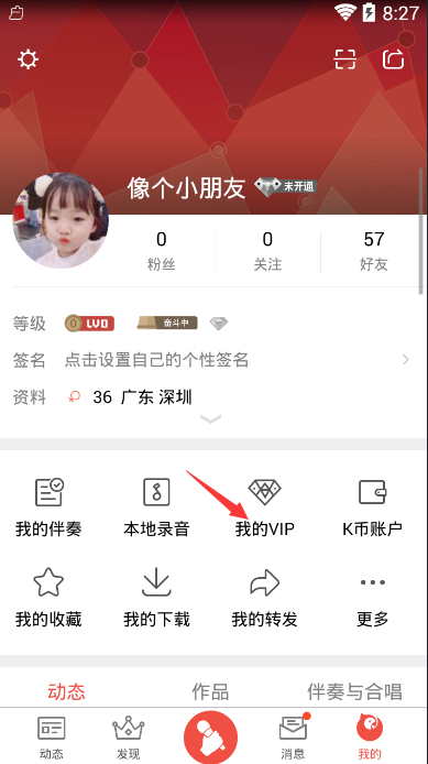 怎么开通全民k歌vip