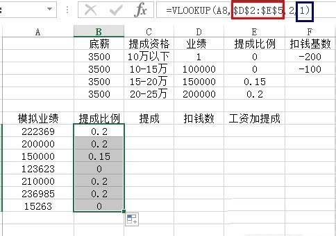 excel表格中按比例计算销售额提成的具体操作方法