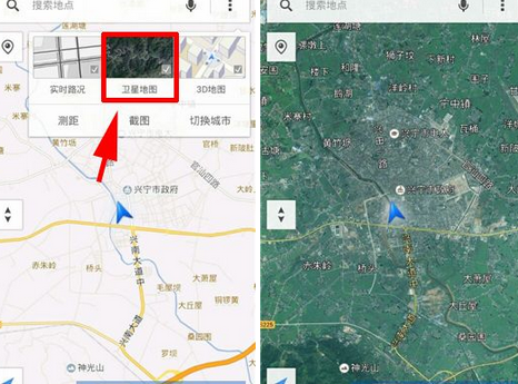 在腾讯地图中查看卫星地图的图文教程是什么