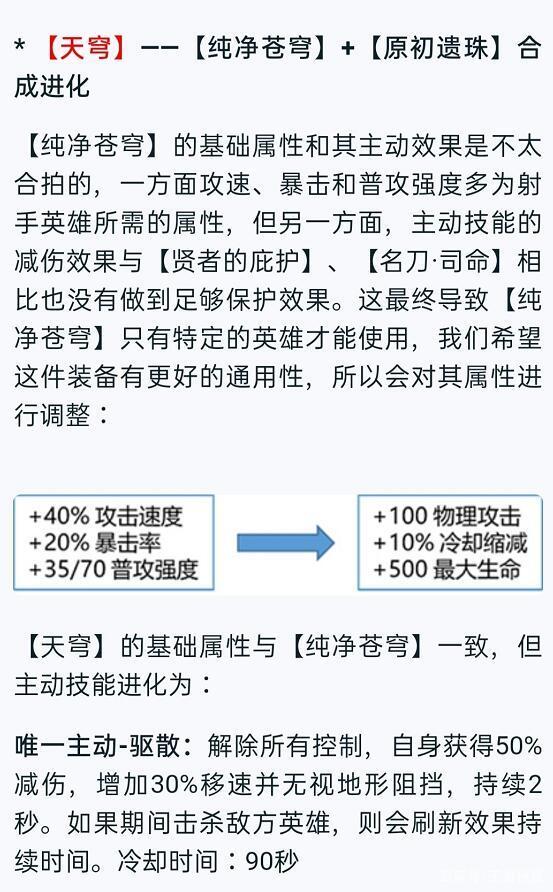 王者荣耀新增装备合成进化攻略