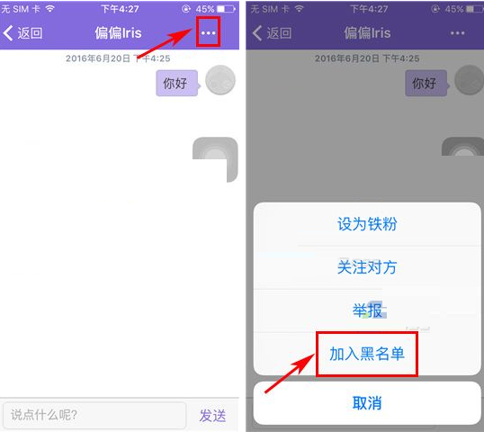 在板栗app中拉黑对方的具体操作是什么