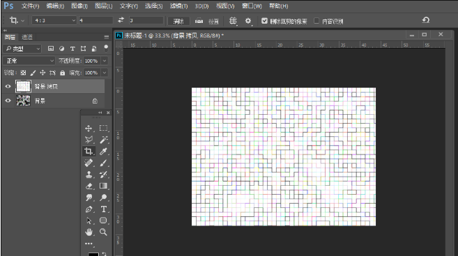 在ps中给做网格效果的图文解析是什么
