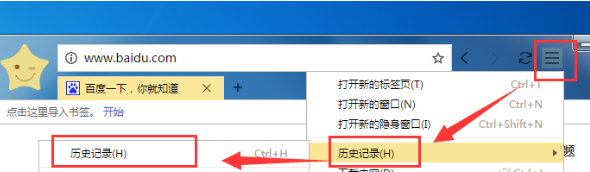 星愿浏览器怎么删除历史记录