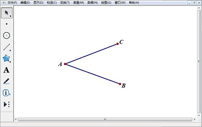 在几何画板中画角平分线的具体操作步骤