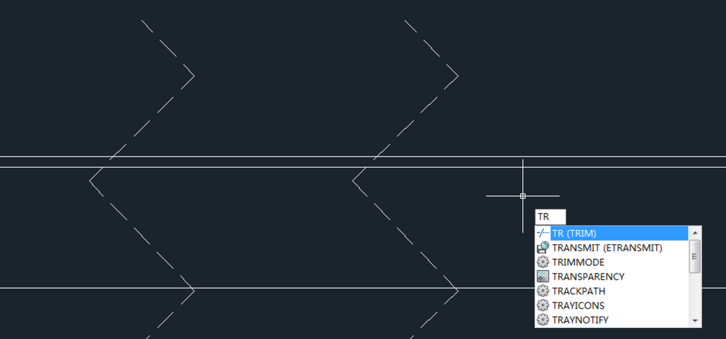 在cad中删除相交线条的具体操作步骤