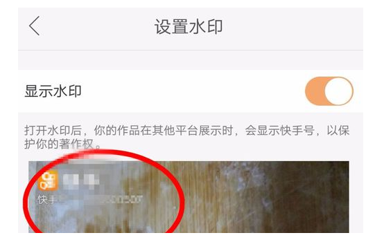 在快手中给作品添加水印的具体步骤是