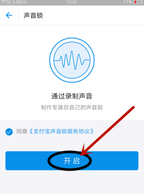 支付宝设置声音锁的图文教程怎么设置