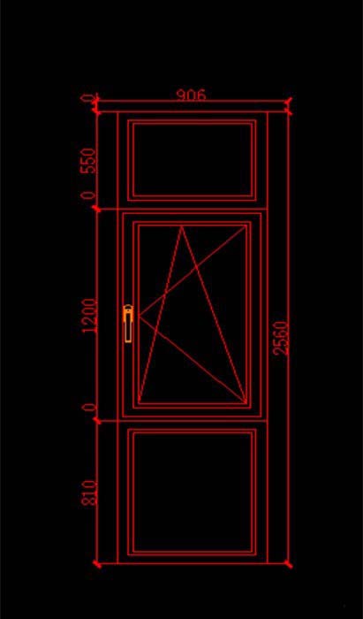 如何利用cad绘制出窗户平面图形