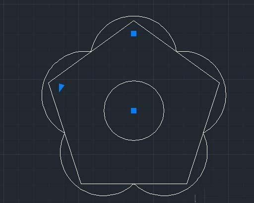 cad绘制出小花朵图形的操作教程