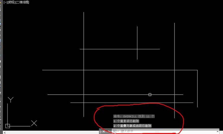 cad删除重合线段的操作步骤是